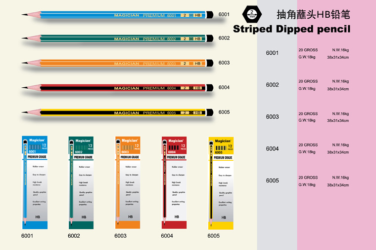 5743ee193759c.jpg 抽角蘸头HB铅笔Striped Dipped Pencil.jpg